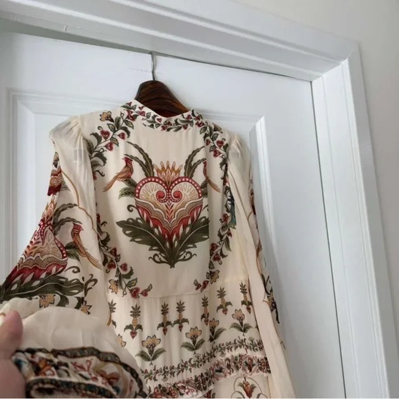 Farm Rio Cream Majestic Hearts Maxi Dress - Picture 2 of 8